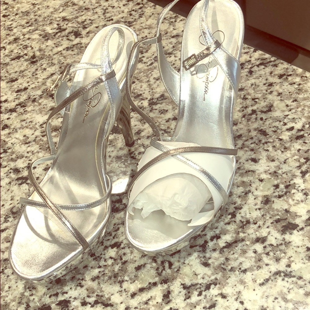 Silver sandals